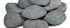 Beach pebbles zwart zijn donkergrijs gekleurde keien